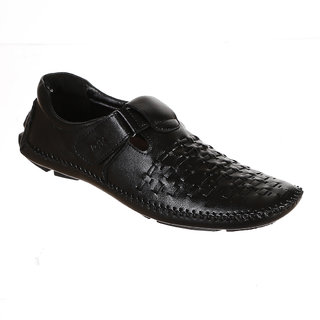 Buy lee fox black color designer loafer for men Online @ ₹1099 from ...