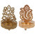 Sayee Diwali Special Laxmi Ganesh Holder Candle Gold, Pack of 2 Candle