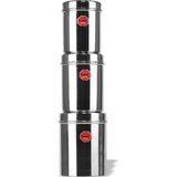 Sumeet Stainless Steel Vertical Canisters / Ubha Dabba / Storage Containers Set of 3Pcs (No. 10 To No. 12) (900ml, 1.250 Ltr, 1.6 Ltr)