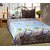 JBG Home Store Multicolor 3-D Double Bedsheet with 2 Pillow Covers