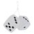 White Dice Shape Hanging Perfume with awesome Fragrances (Big Size)