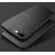 iPhone X Black Leather Finished Primium Quality PU Litchi Back Case Cover