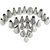 Crownlit 24 Pieces Different Shapes Nozzle Piping Set for Decorating Cakes, Muffins, Chocolates, Biscuits