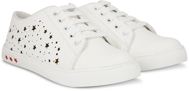 white shoes with stars on them
