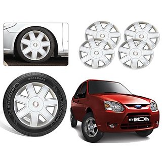 Shop Premium Quality Car Full Wheel Covers Caps Silver Colour