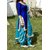 Chocolate Girl Silk Party Wear Patila Dress Material In Blue Coiour (Unstitched)