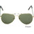Debonair Green UV Protected Unisex Aviator Sunglasses