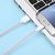 Hurkas High Quality Fast Charging 5V 2.1A Capable White Micro USB Data cable  Charging Cable For All Smartphones