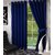 BestWell Polyester Plain Crush Eyelet Window Curtain Set of 2 Pieces - 4 x 5 Ft (Navy Blue)