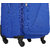 Safari Large Blue Fabric 4 Wheels Trolley