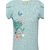 Punkster Green 100% Cotton Cap Sleeves Tops For Girls (2-3 Years)