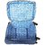 Safari Blue Polyester 4 Wheels Medium (Between 60-69 Cms) Trolley Bag