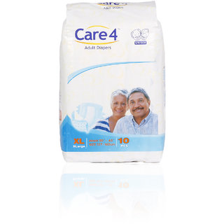 Buy Care4 Hygiene Adult Diapers Extra Large Size (10 Count ...