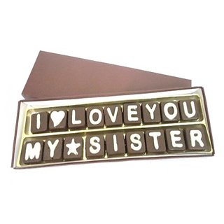 Delicious I Love You My Sister Chocolate Message .
