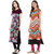 Meia Multicolor Printed Crepe Stitched Kurti (Pack of 2)