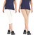 Pixie Women Super Fine Capri 190 GSM, Pack of 2 (White and Beige) - Free Size