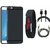 Vivo V9 Soft Silicon Slim Fit Back Cover with Digital Watch, USB Cable and AUX Cable