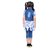 Meia for girls Blue floral print Long Top Capri & Jacket set