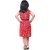 Meia for girls Hottie Red floral printed cotton frock