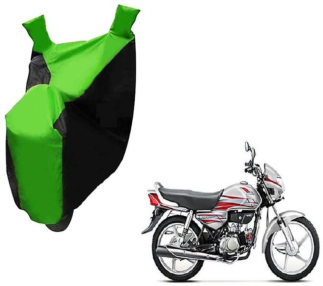 Buy Kaaz Two Wheeler Green Colour Cover for Hero HF Deluxe Online