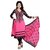 Bolly Lounge Women's Cotton Printed Unstitched Regular Wear Salwar Suit Dress Material-lady pink (Unstitched)