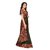 Fabwomen Sarees Kalamkari Black And Multi  Coloured Mysore Art Silk With Tassels Fashion Party Wear Women's Saree/Sari.
