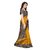 Fabwomen Sarees Kalamkari Yellow And Multi  Coloured Mysore Art Silk With Tassels Fashion Party Wear Women's Saree/Sari.