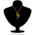 Mahi Gold Plated Unisex Artistic Om Rudraksh Pendant PS1101605G