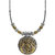 JewelMaze 2 Tone Plated Peacock Design Necklace -1111012