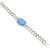 Sparkling Jewellery Turquoise Silver Alloy Bracelet for Men