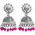 Meia Rhodium Plated  Jhumki Earrings -1311019A  