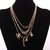 Gold Plated Once Upon A TimeAngel Key OwlFour Layer Pendant Necklace Chain