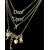 Gold Plated Once Upon A TimeAngel Key OwlFour Layer Pendant Necklace Chain