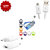 Combo of USB Wall Charger V8 Micro USB Data Cable Ok Stand - Assorted Color