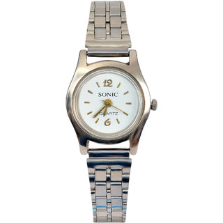 Buy Sonic Silver Ladies Round Watch Online 199 from ShopClues
