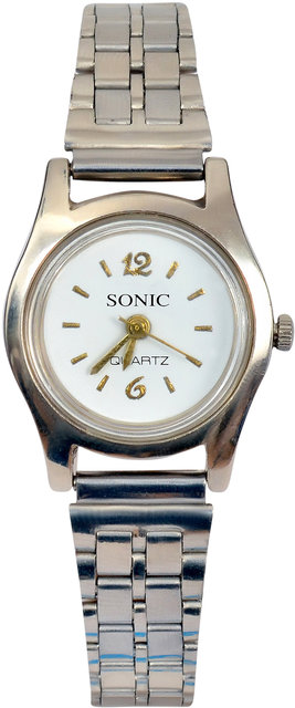 Buy Sonic Silver Ladies Round Watch Online 199 from ShopClues