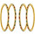Anuradha Art Golden Finish Studded Multi Colour Beads Traditional Kada/Bangles Set For Women/Girls