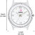 Meia Stone Studded White Dial Analog Watch for Women
