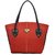 Lady Queen Red P.u Zipper Shoulder Bag