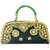 LADY QUEEN Green Faux Leather Shoulder Bag