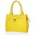 Lady Queen Yellow Faux Leather Shoulder Bag
