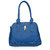 Lady Queen Blue Faux Leather Shoulder Bag