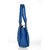 Lady Queen Blue Faux Leather Shoulder Bag