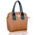 Lady Queen Brown Faux Leather Shoulder Bag