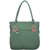 Lady Queen Green P.u. Shoulder Bags