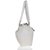 Lady Queen White Faux Leather Shoulder Bag