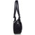 Lady Queen Black Faux Leather Shoulder Bag
