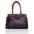 Lady Queen Purple Faux Leather Shoulder Bag