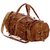 Leather 30 Liter Unisex leather Brown Single Travel Duffel Bag - TB 001 BROWN SINGLE gym travel messenger collage bag ZNT LEATHER