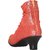 Orange Colour Women's Leather Boots - Swansind